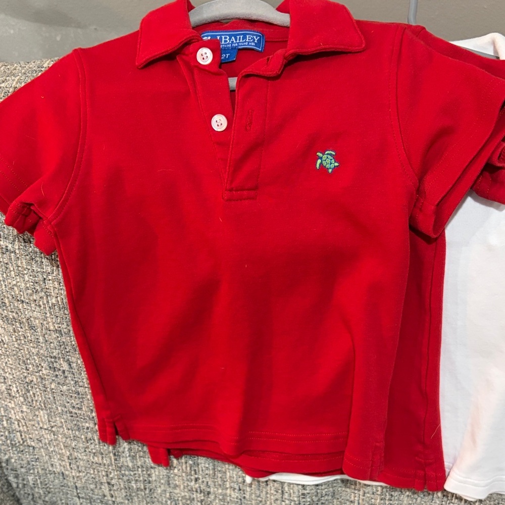 J. Bailey Red Kids Polo Shirt